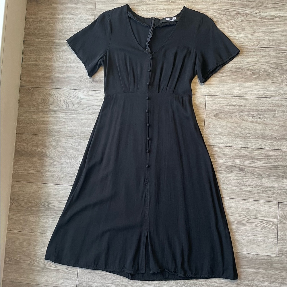 Disturbia Hestia Black Midi Dress